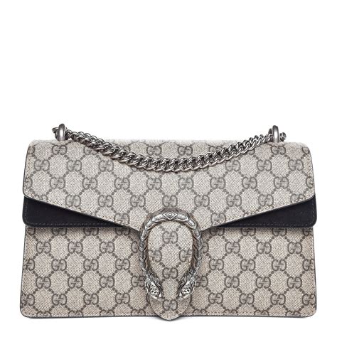 gucci gg supreme monogram small dionysus shoulder bag black|dionysus gg small rectangular bag.